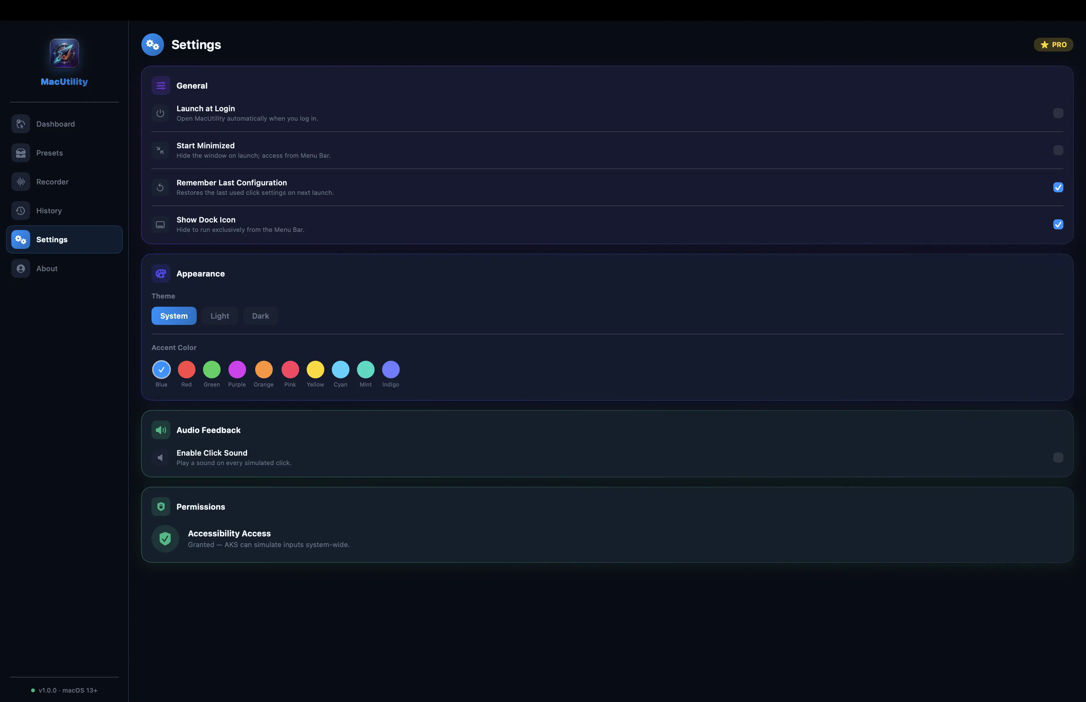 MacUtility Presets Management